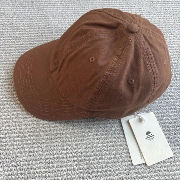 NWT FURTALK Unisex Vintage Washed Unstructured Baseball Cap Medium Brown - Picture 4 of 10